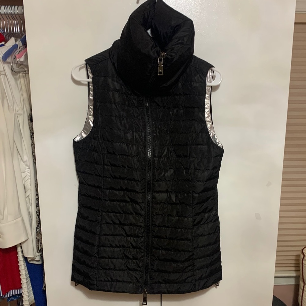 Black zip Vest with side zippers